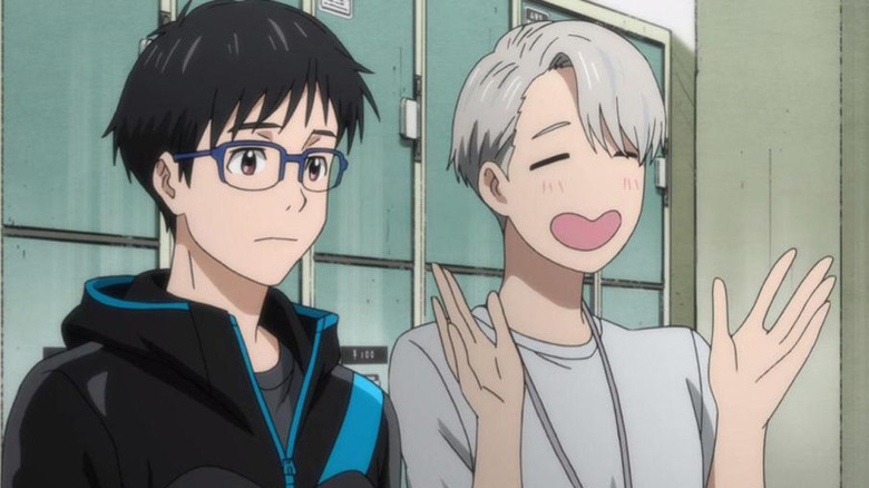 Yuri with cheery Victor