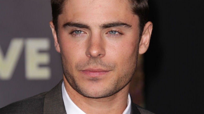 Zac Efron squinting his eyes