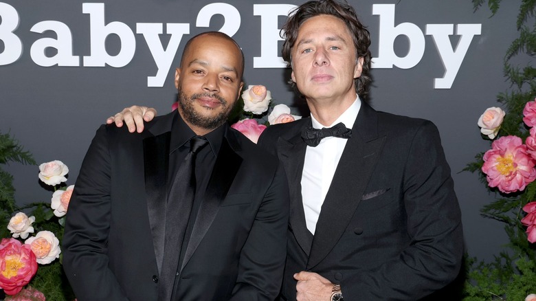 Zach Braff with Donald Faison