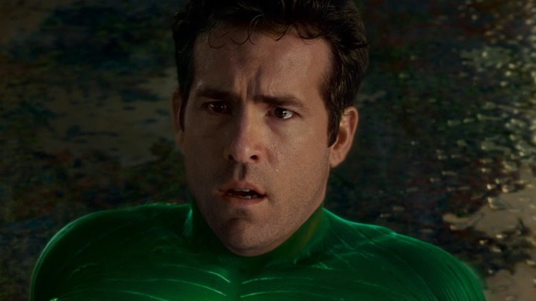 Hal Jordan looking troubled in suit