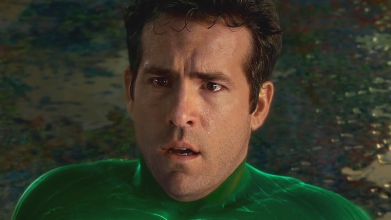Hal Jordan looking troubled in suit