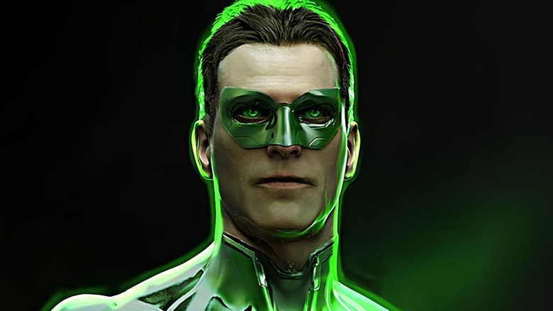 Green Lantern looks on