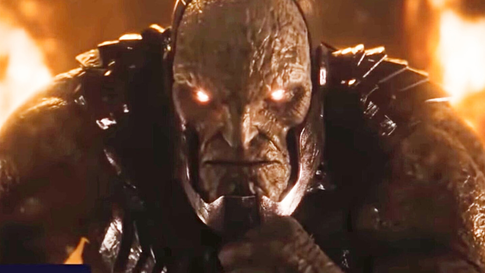 Darkseid with glowing eyes