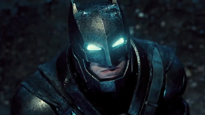 Batman looking up