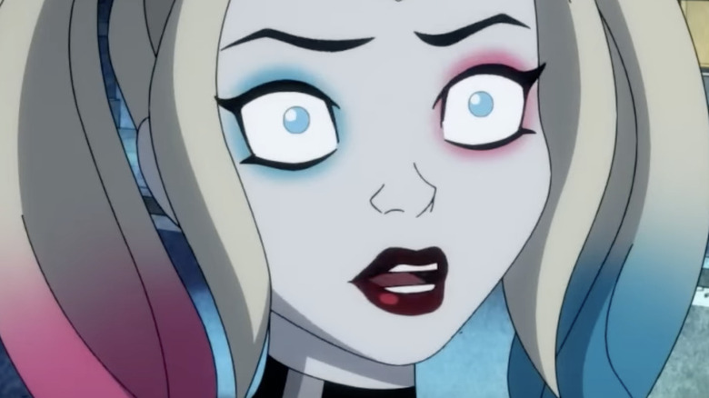 Harley Quinn looking surprised