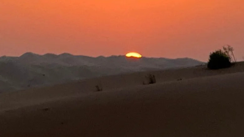 An Abu Dhabi sunset
