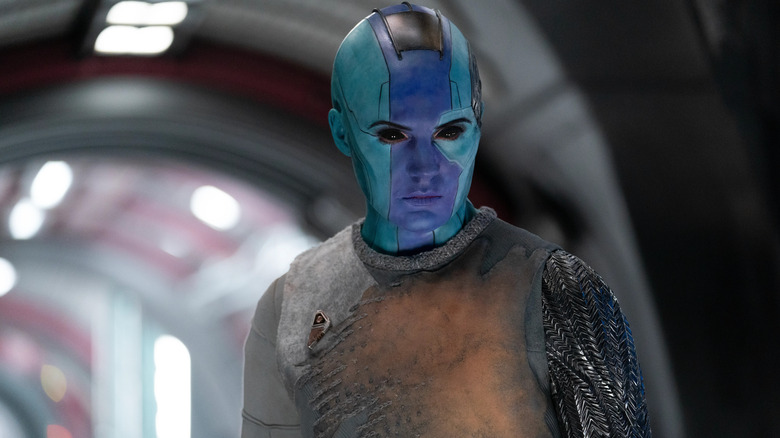 Nebula in a spaceship's hallway