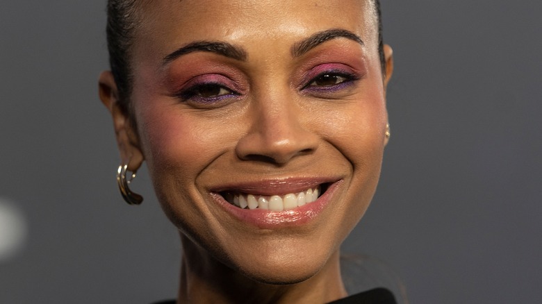 Zoe Saldana smiling