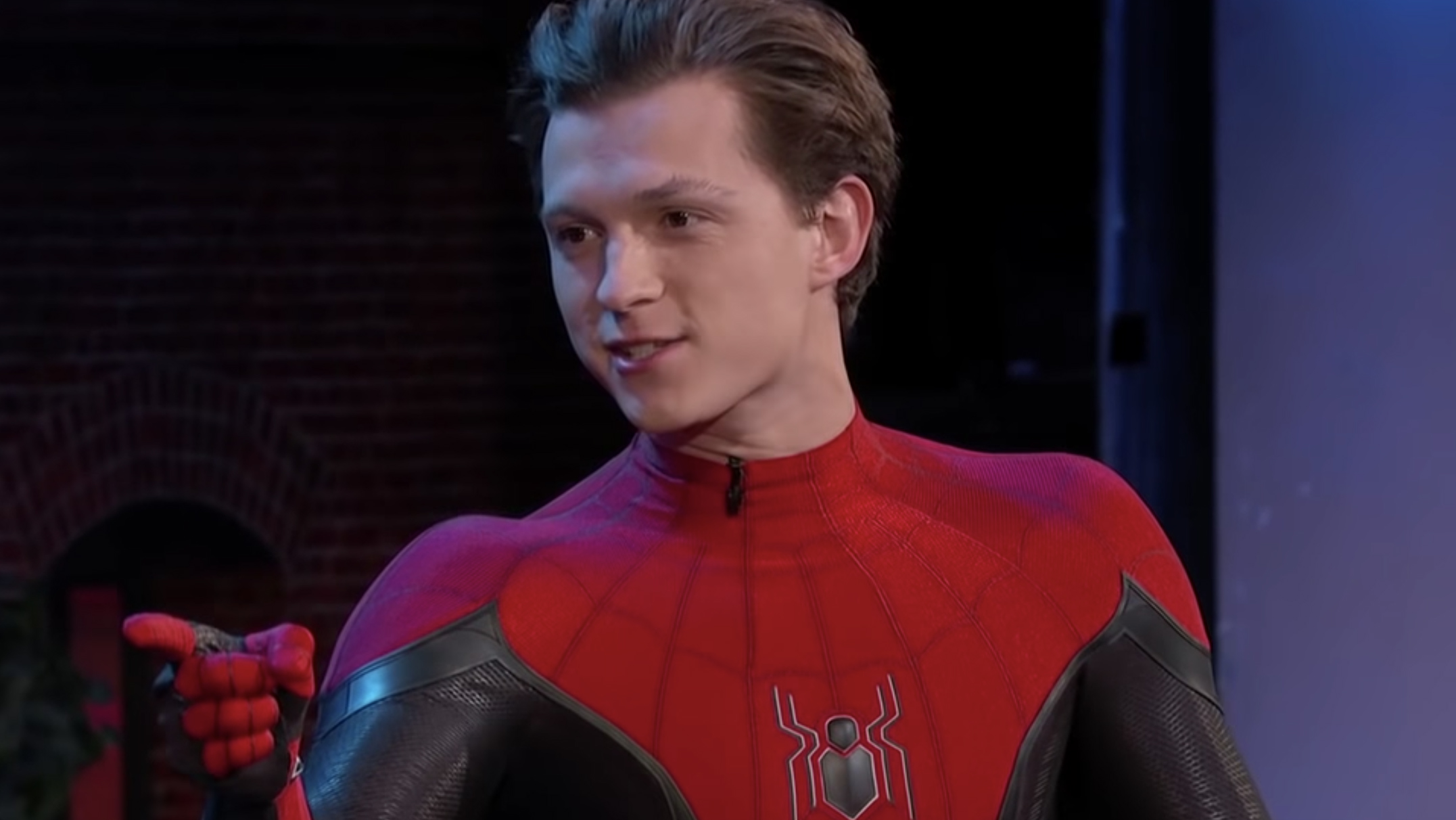 SpiderMan Far From Home Tom Holland Debuts New Spidey Suit