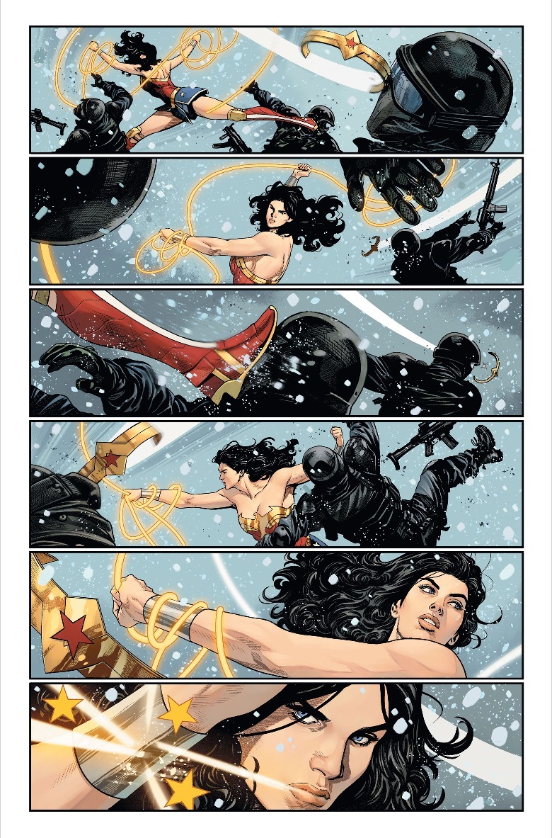 Wonder Woman lasso's opponents