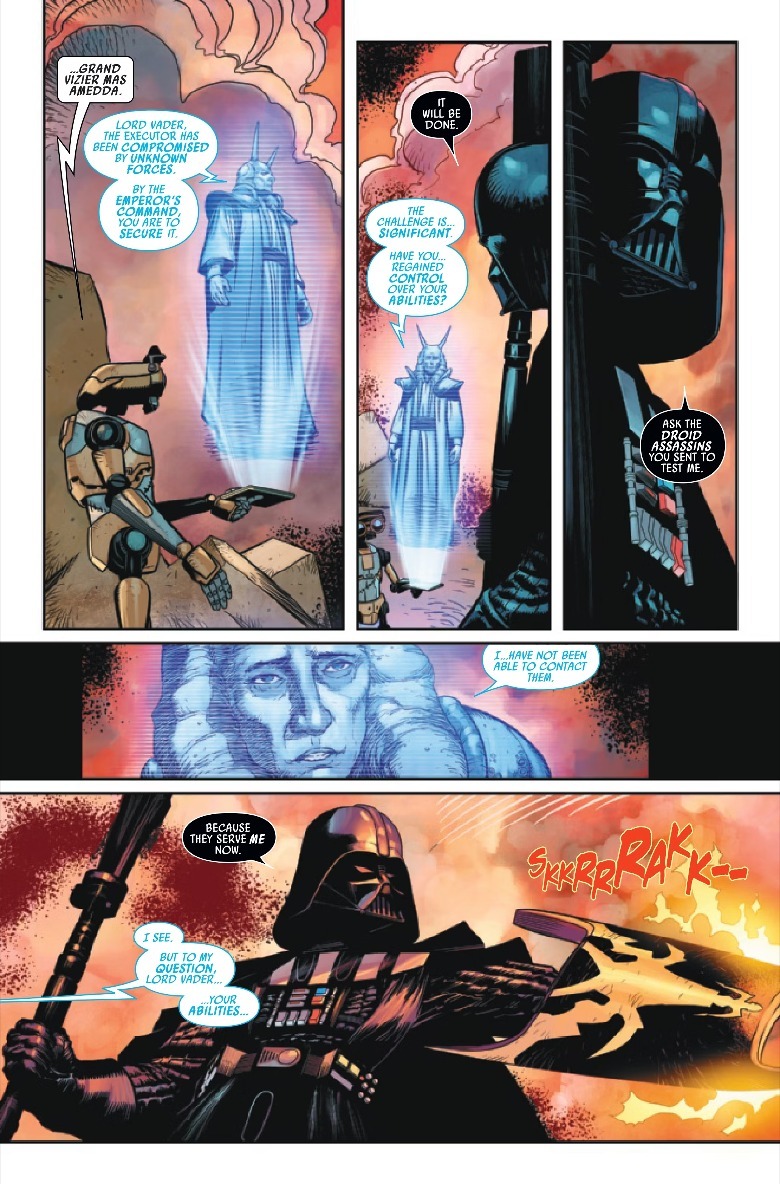 Vader answering message