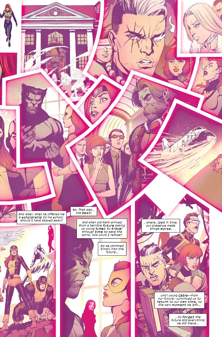 Jean Grey travels through her past