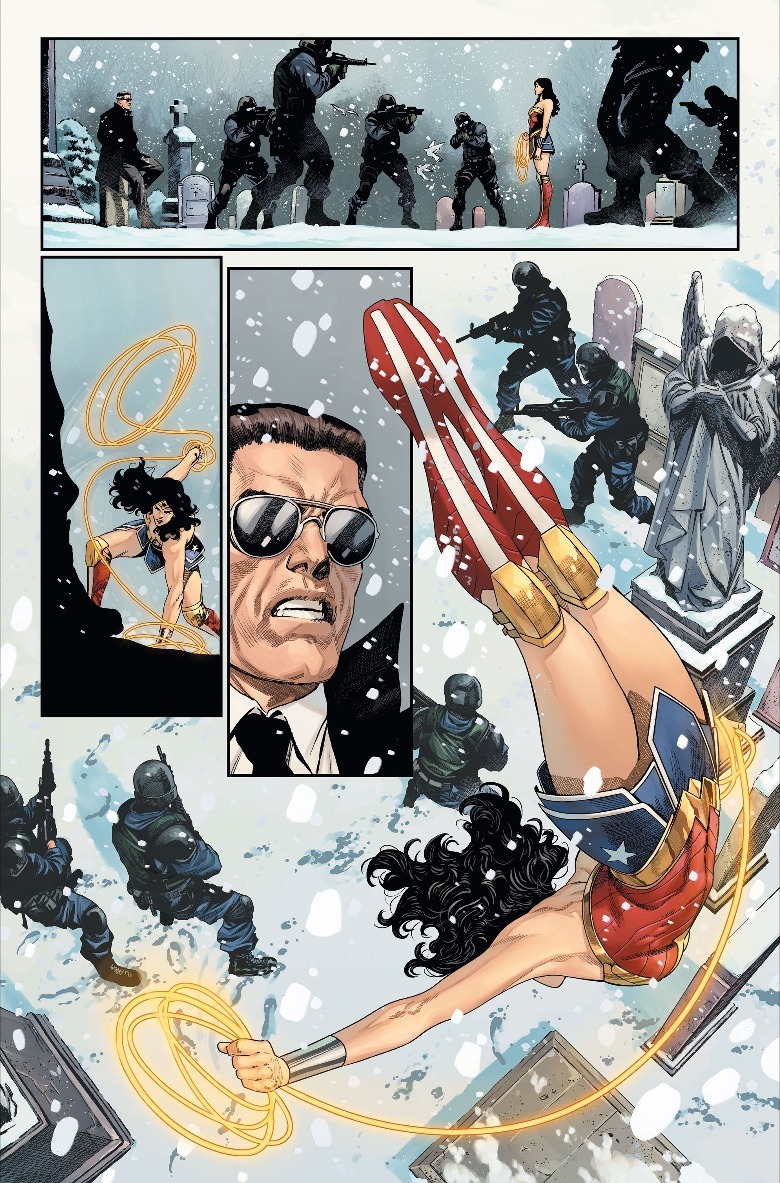 Wonder Woman dives into action