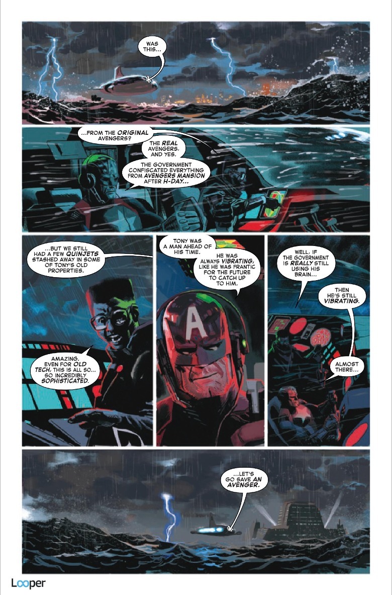 Captain America breaks in