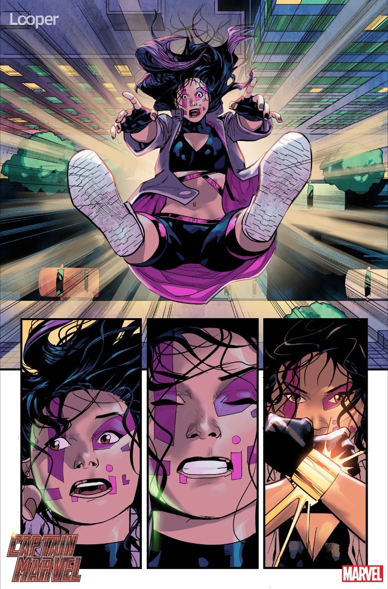 Yuna Yang falling from the sky