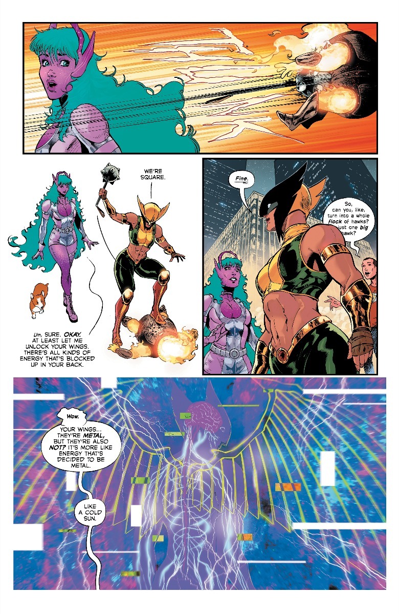 Hawkgirl and Galaxy Talk