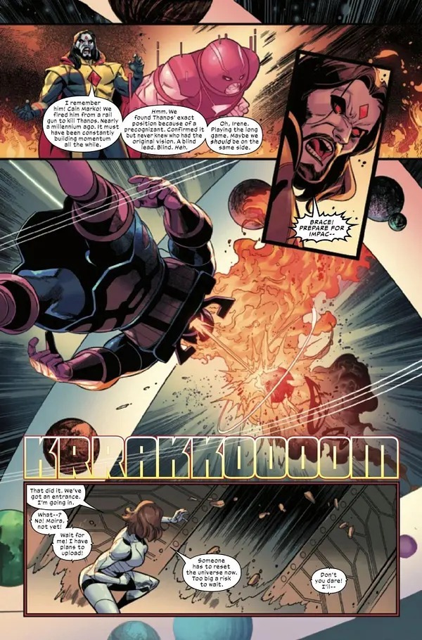 Mr Sinister Watches as Juggernaut kills Galactus