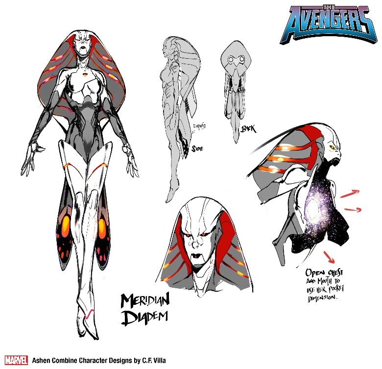 Meridian Diadem's design sheet