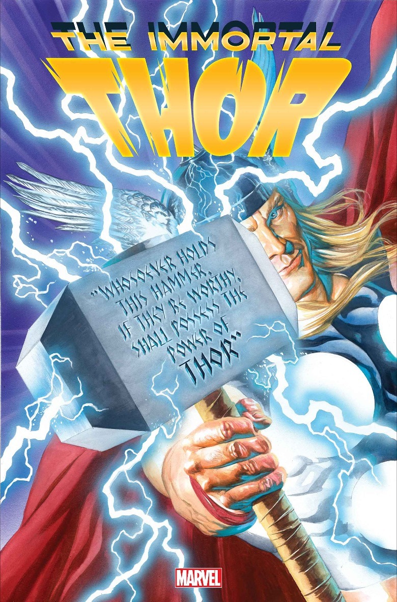Thor holding Mjolnir