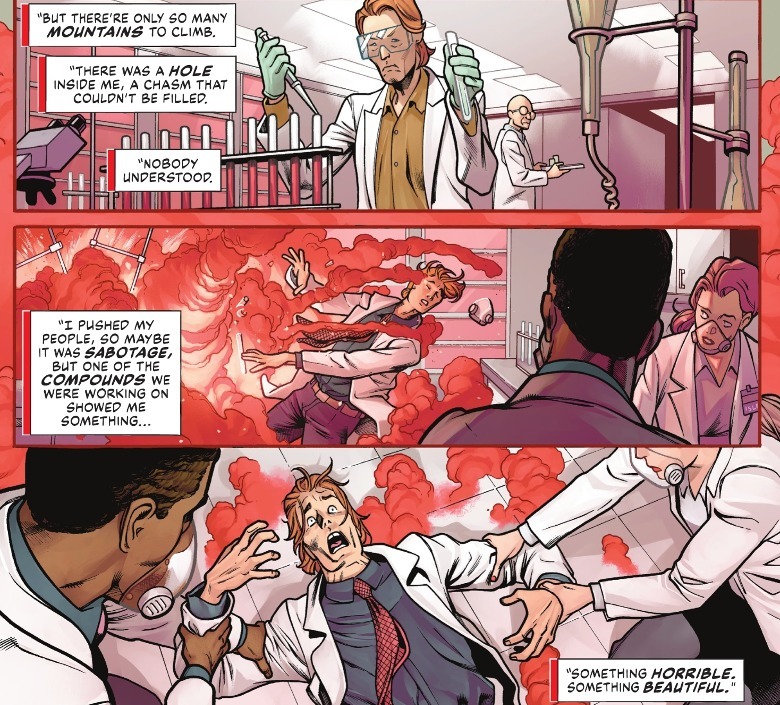 Darren Halliday's science experiment blows up in his face.