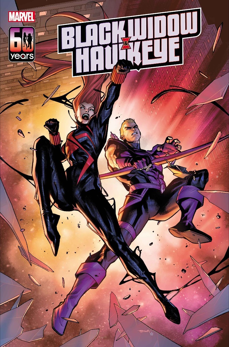 Black Widow and Hawkeye cover