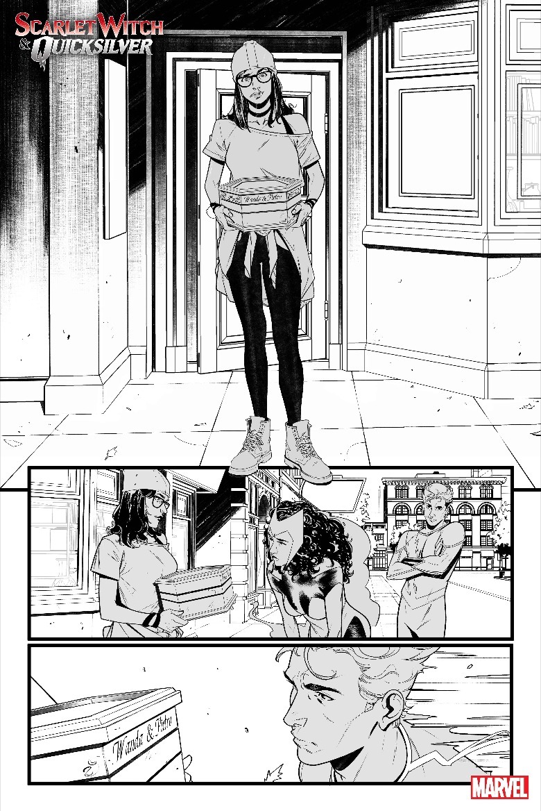 Darcy delivers package to Wanda and Scarlet Witch