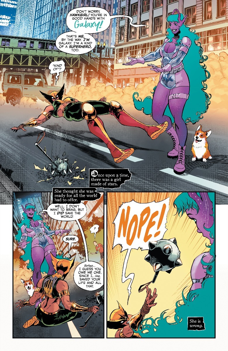 Hawkgirl meets Galaxy