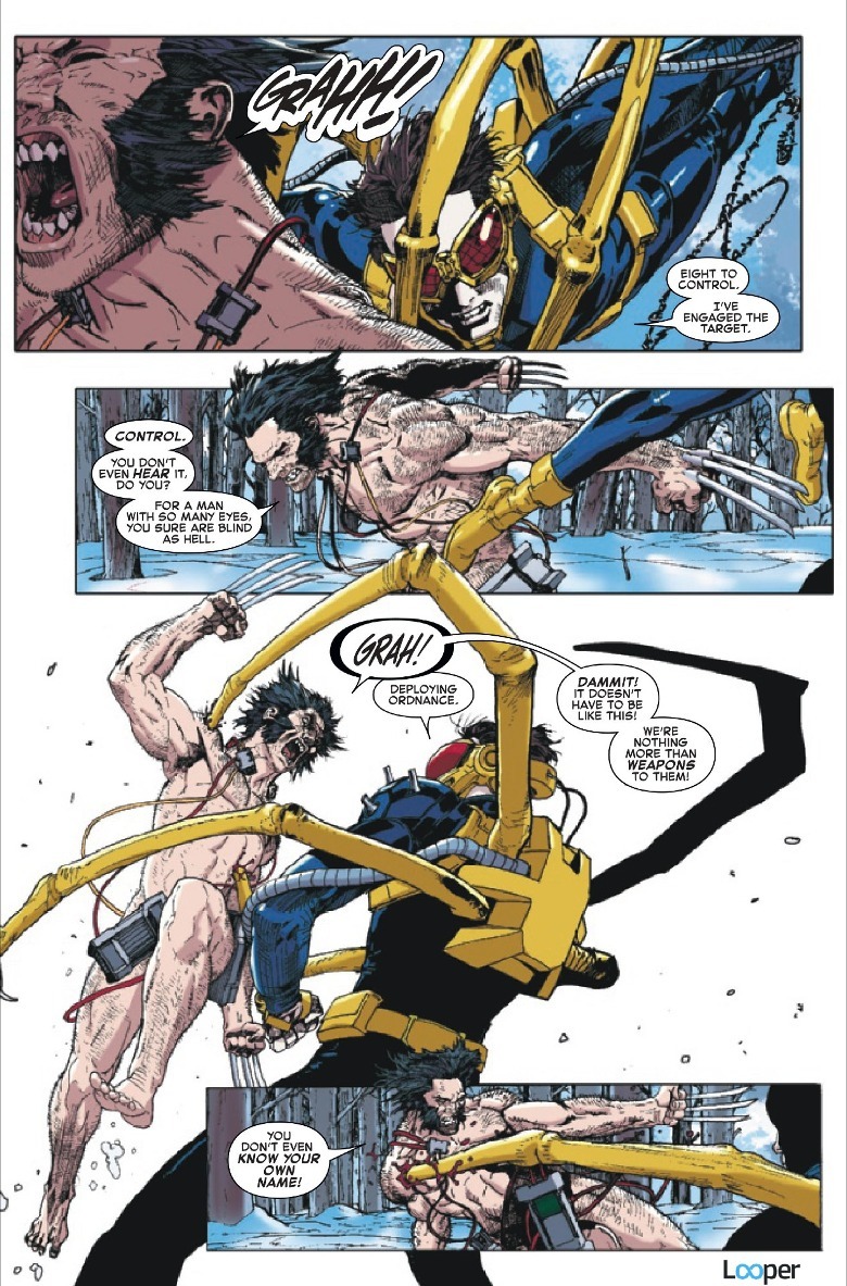 Wolverine fights Weapon VII