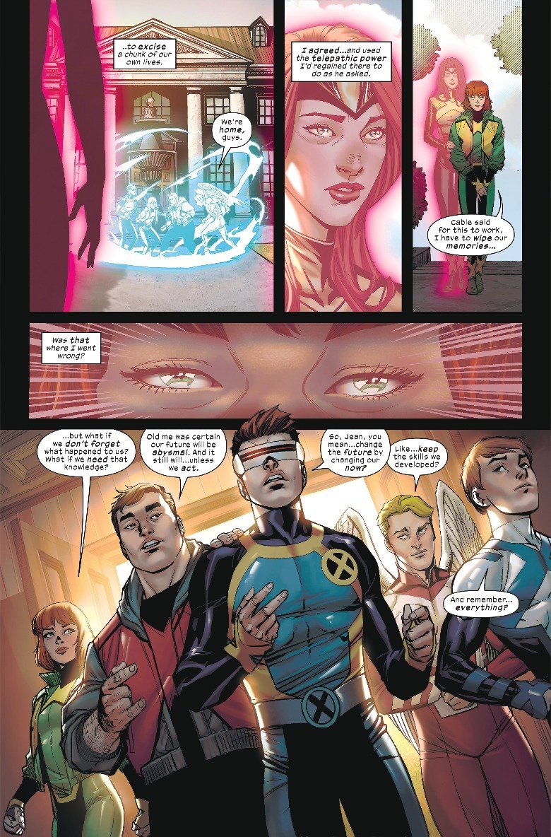 Jean Grey watching the x-men