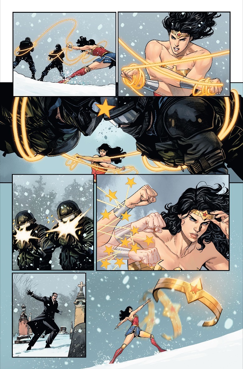 Wonder Woman fights