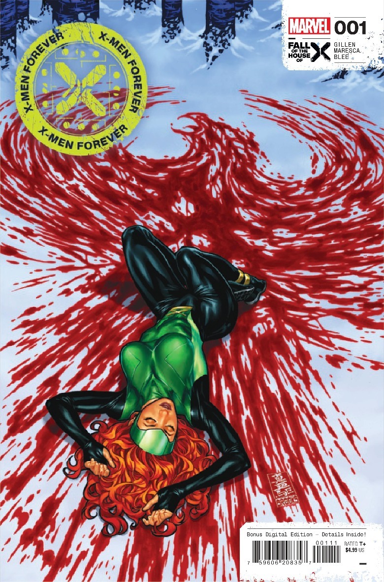 Jean Grey in blood