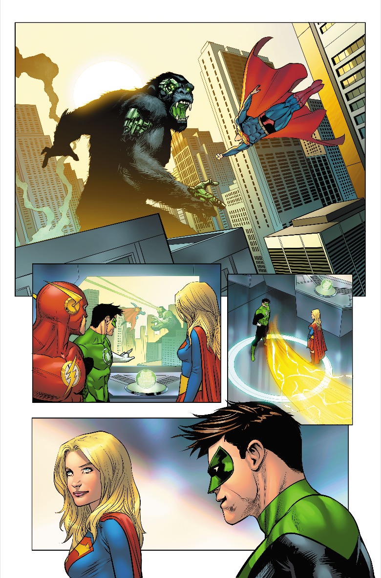 Superman fights King Kong