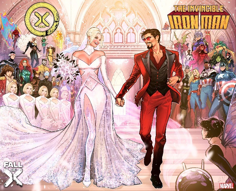 Emma Frost and Tony Stark get married