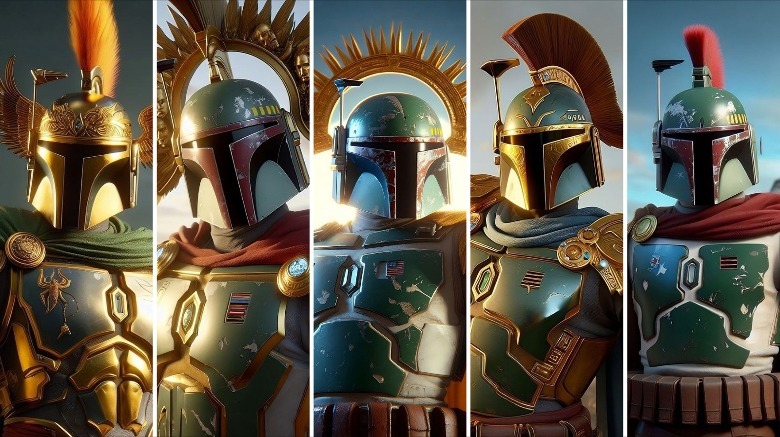 Boba Fett in Roman armor