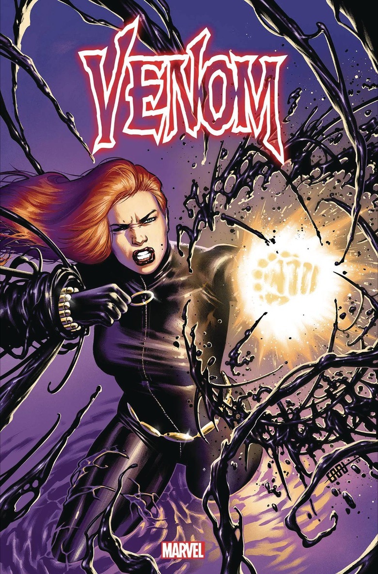 Black Widow fighting Venom