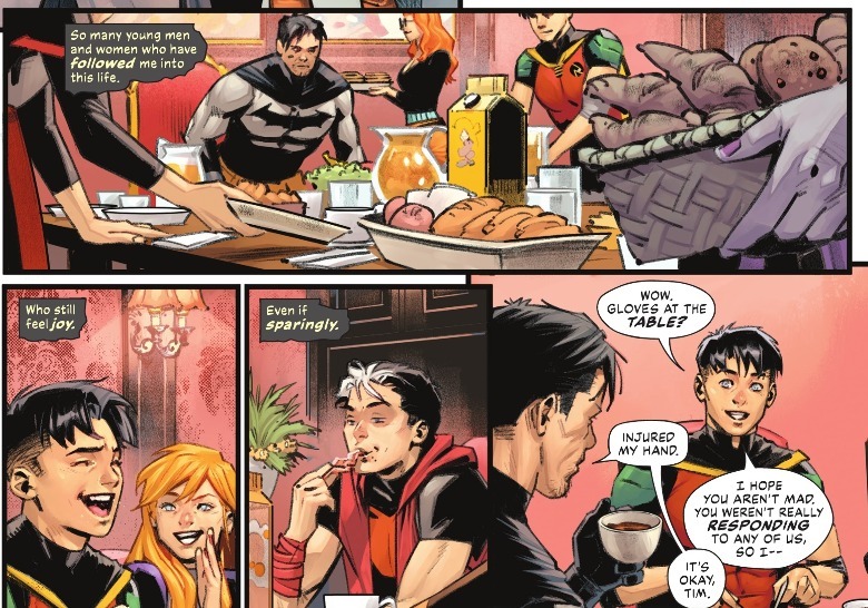 Batman and the Bat-Family Eating