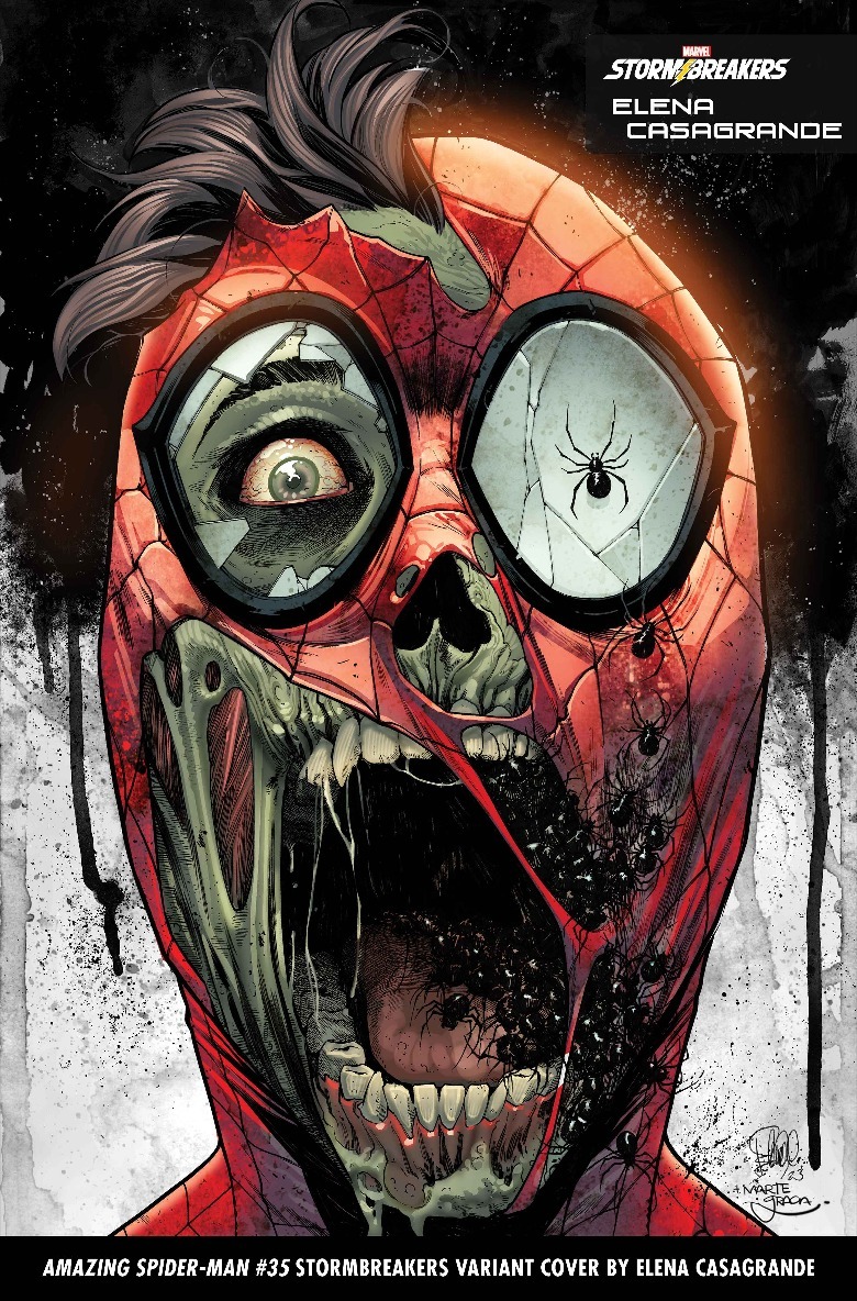 Spider-Man zombified